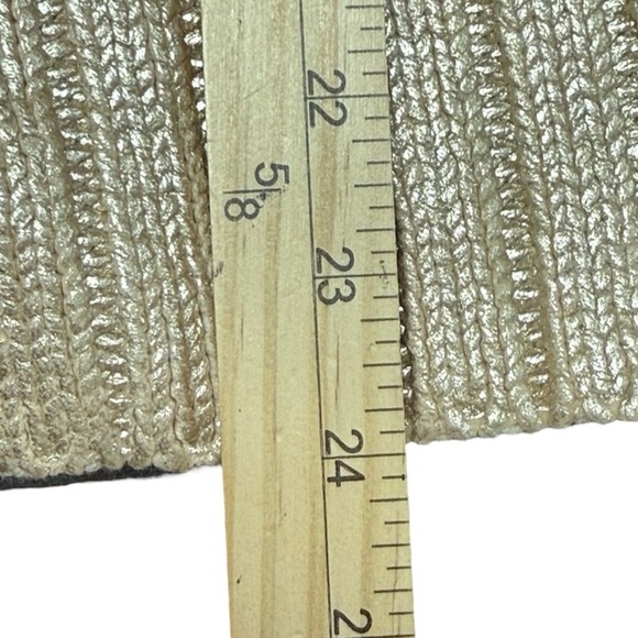 NWT Narciso Rodriguez Gold Beige Cotton Blend Cable Knit Sweater - Size Small - Picture 12 of 15